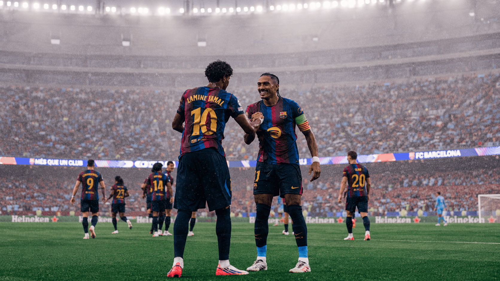 Barcelona Cruise Past Feyenoord With Five Goal Statement