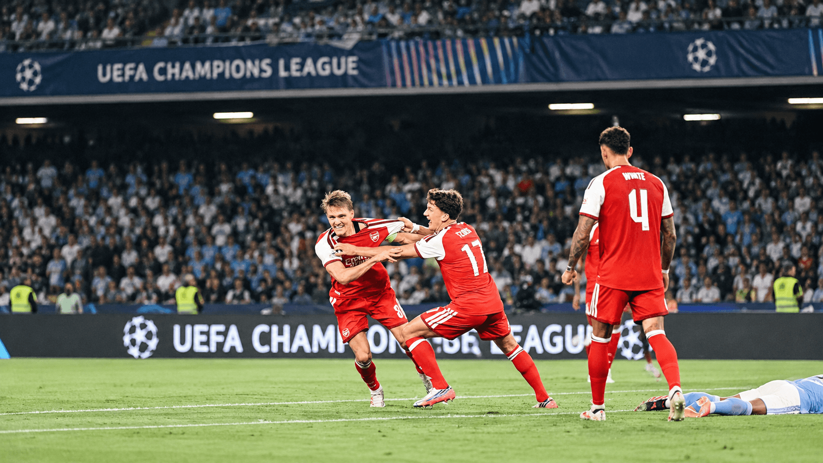 Odegaard Late Winner Sends Arsenal Past Napoli Away