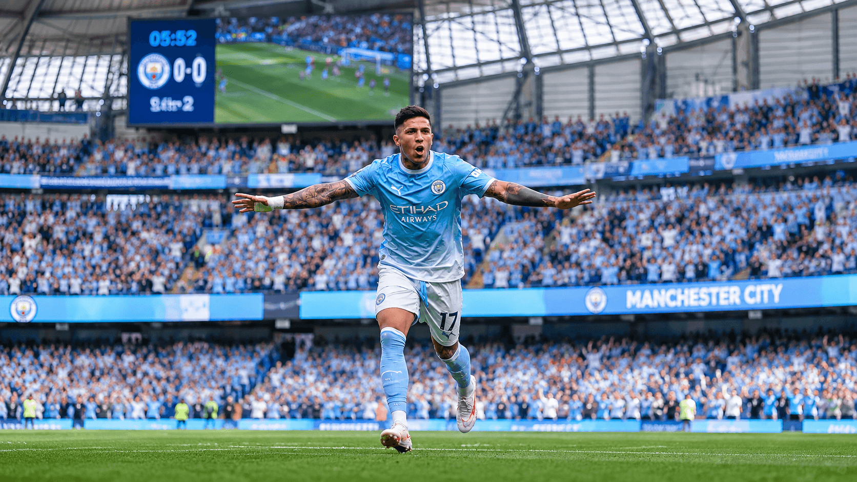 Manchester City Survive Sunderland Thriller To Stay Perfect